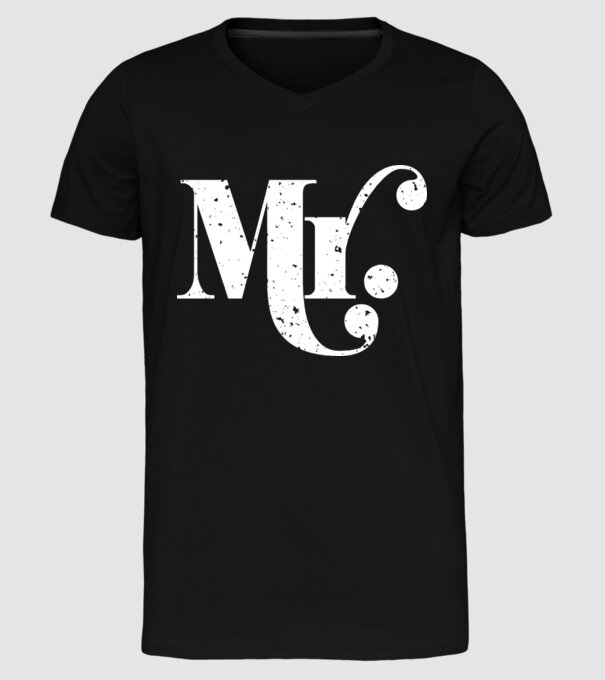 Mr 2 model negru pe tricou