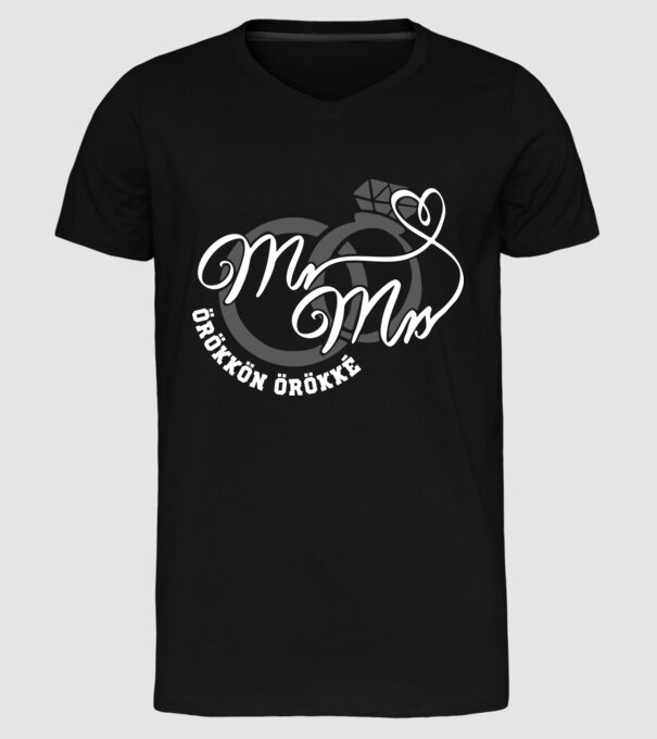 pentru totdeauna model negru pe tricou