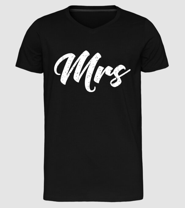 Mrs 1 model negru pe tricou
