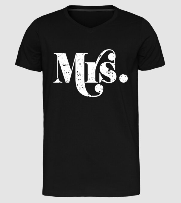 Mrs 2 model negru pe tricou