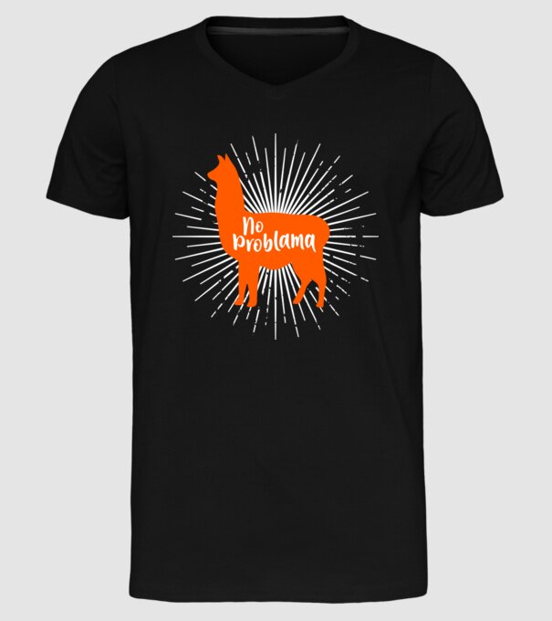 No problama model negru pe tricou