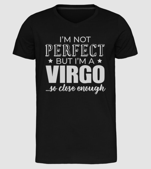 Not perfect, but VIRGO model negru pe tricou
