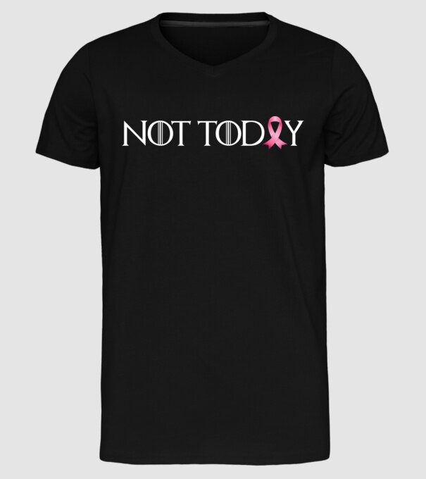 Not today model negru pe tricou