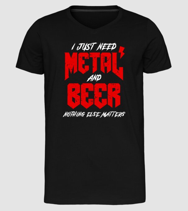 Nothing else matters model negru pe tricou