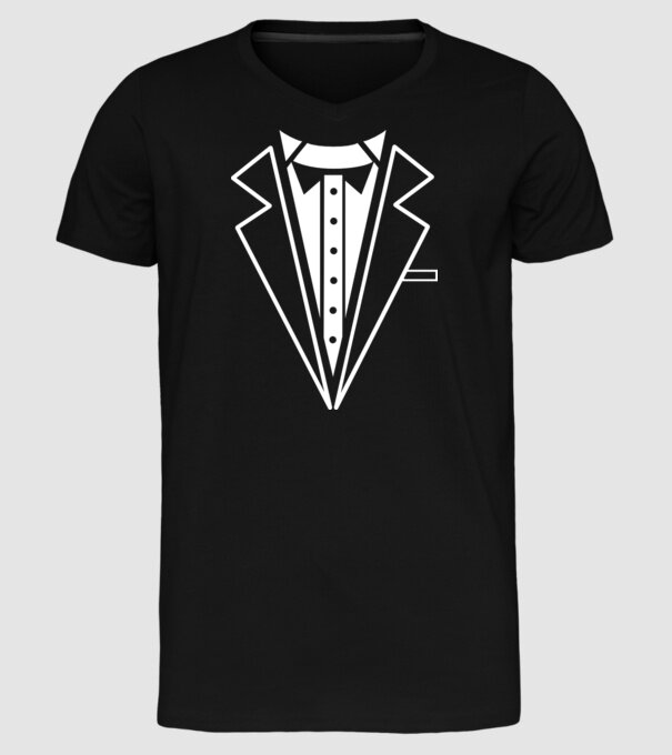Costum 2 model negru pe tricou