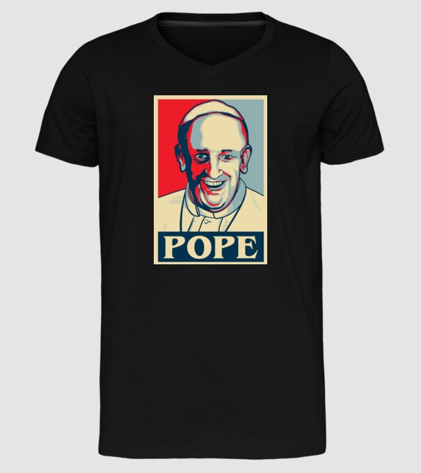 Poster Papa model negru pe tricou