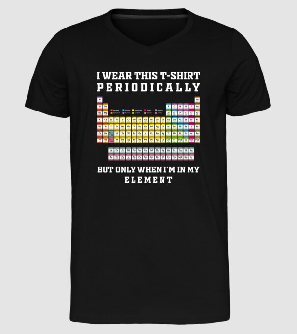 Periodically model negru pe tricou