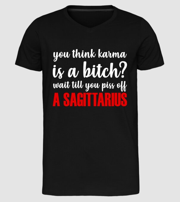 Piss of a SAGITTARIUS model negru pe tricou