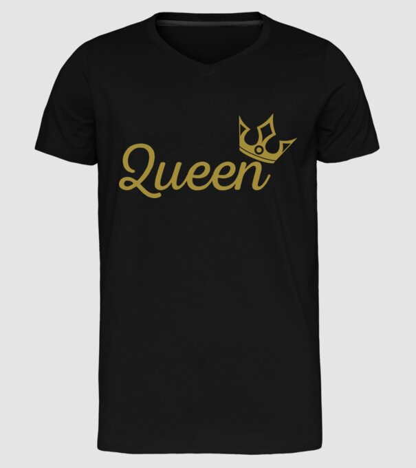 Queen model negru pe tricou