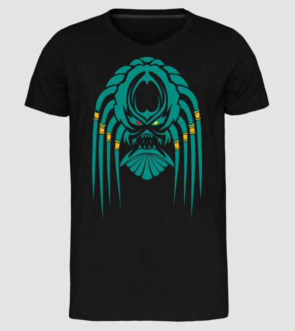 Prădător model negru pe tricou