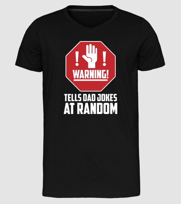 Random dad jokes model negru pe tricou