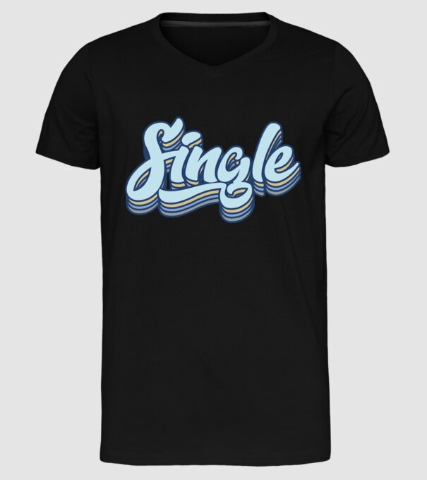 Retro single model negru pe tricou