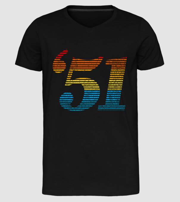 Retro Birthday 1951 model negru pe tricou