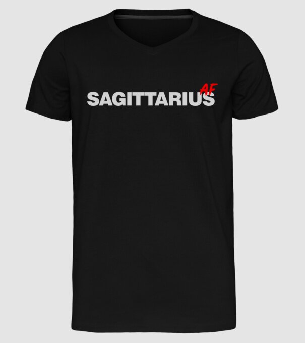 SAGITTARIUS as fuck model negru pe tricou