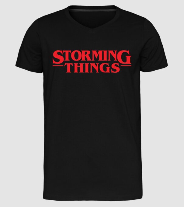 storming things - area 51 model negru pe tricou