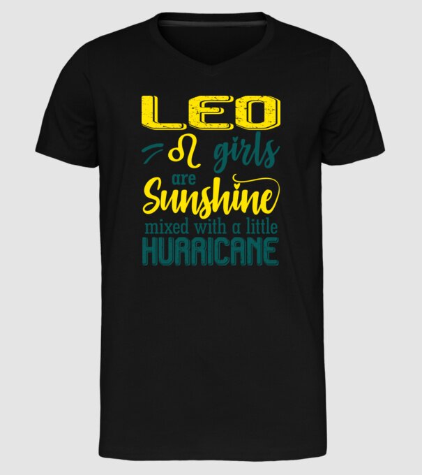 Sunshine with Hurricane LEO model negru pe tricou