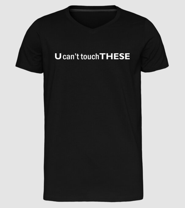 touch model negru pe tricou