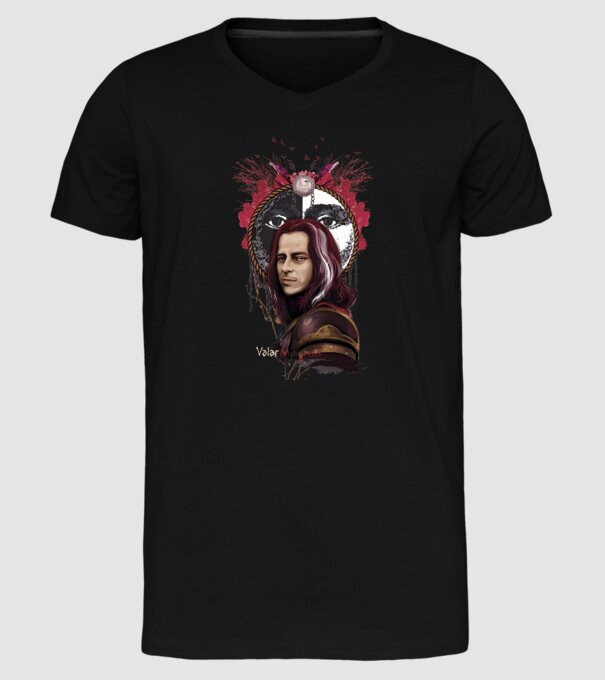 Valar Morghulis model negru pe tricou