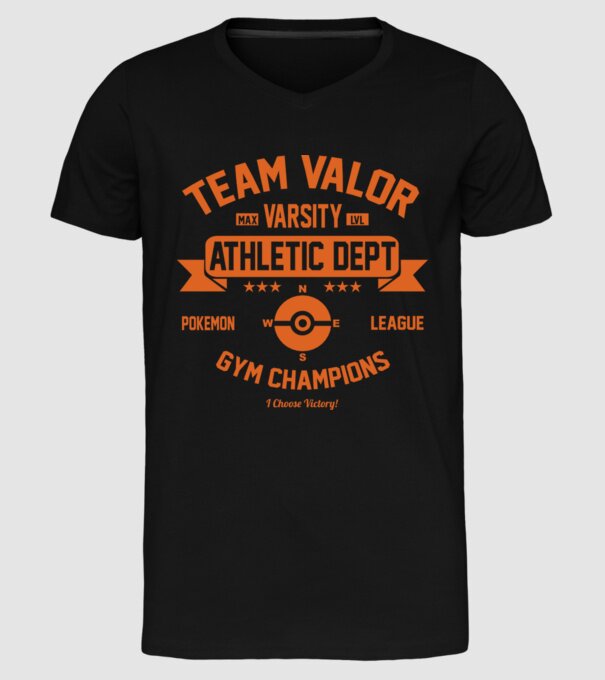 Valor champions model negru pe tricou