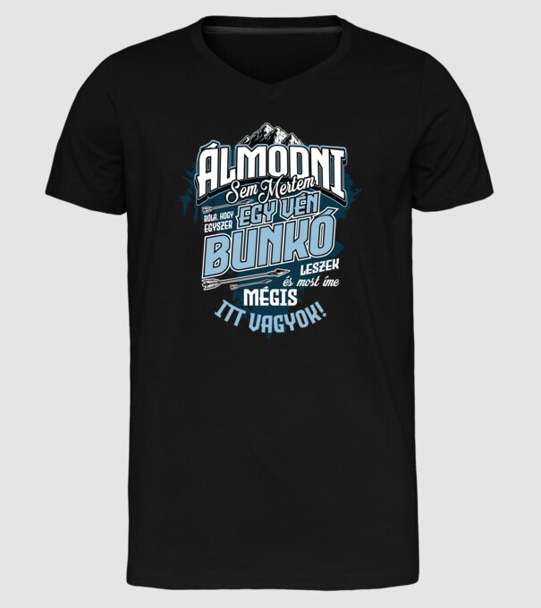 Ticălos bătrân model negru pe tricou