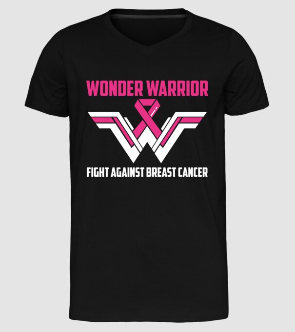 WONDER WARRIOR model negru pe tricou