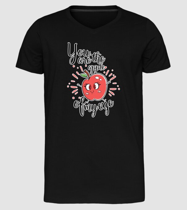 You drive me bananas you are the apple of my eye model negru pe tricou