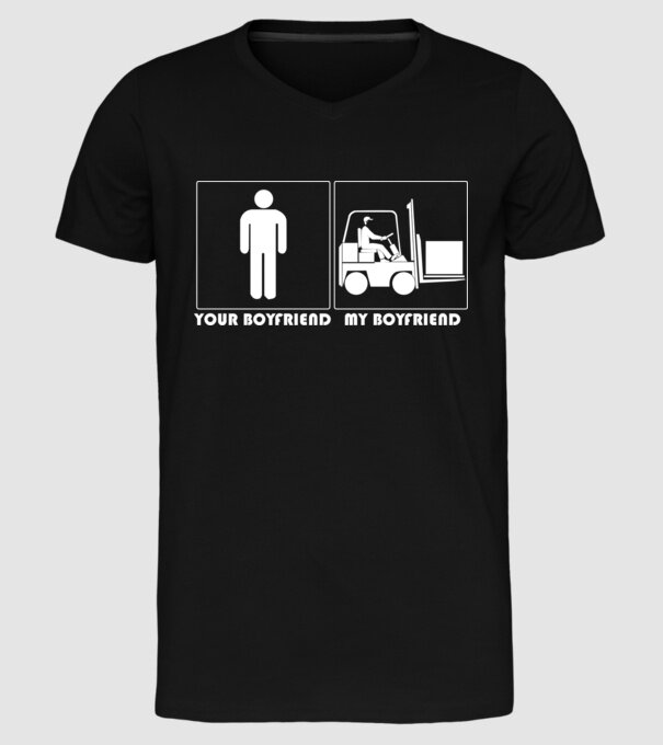 Your BYFRND MBYFRND model negru pe tricou