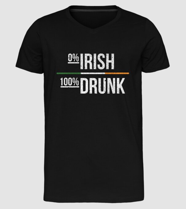 Zero irish model negru pe tricou
