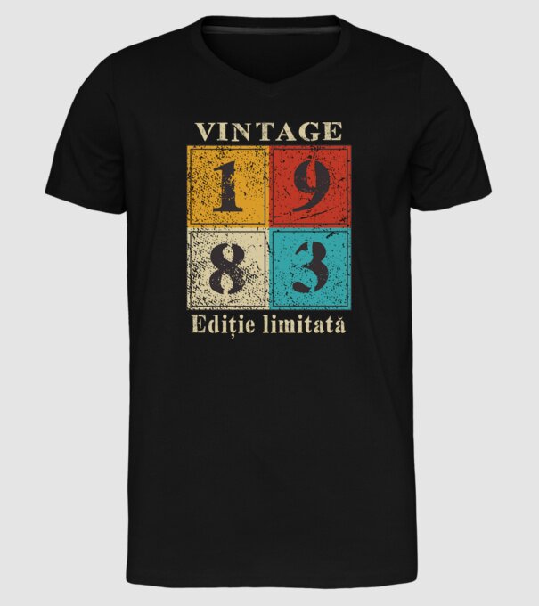 1983 - Ediție limitată model negru pe tricou