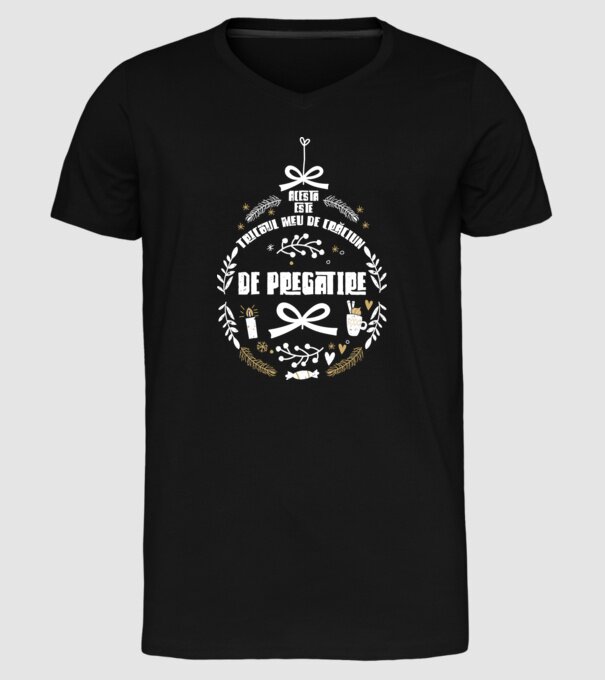 acesta este tricoul meu de Crăciun_de pregătire model negru pe tricou