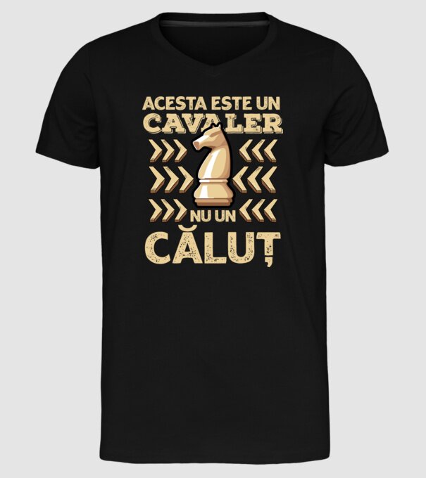 Acesta este un cavaler, nu un căluț model negru pe tricou