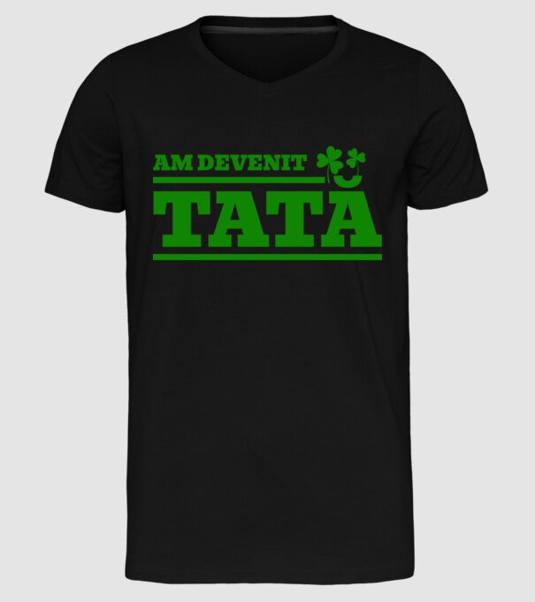 am devenit tată model negru pe tricou