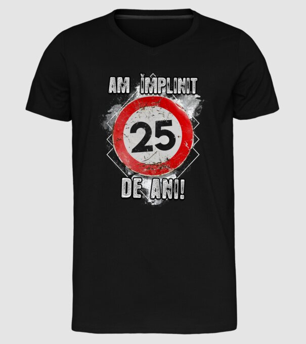 Am împlinit 27 de ani! model negru pe tricou