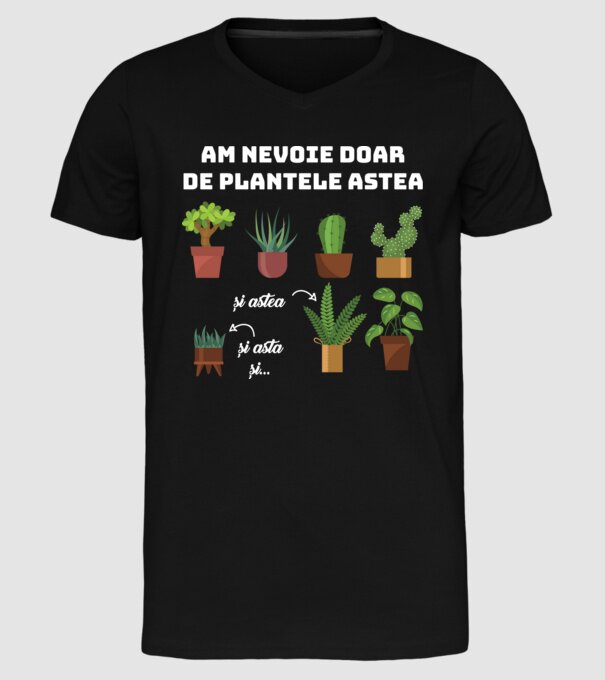 am nevoie doar de plantele astea model negru pe tricou