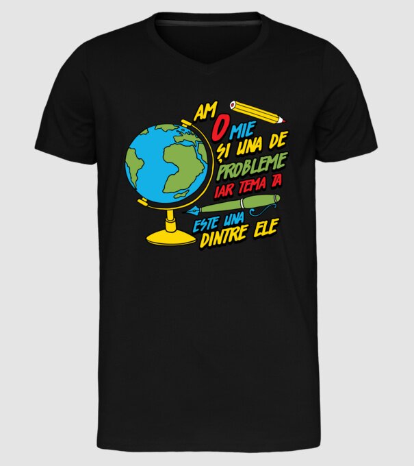 Am o mie și una de probleme, iar tema ta este una dintre ele model negru pe tricou