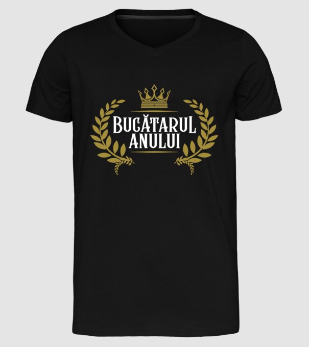 Anului Bucătarul model negru pe tricou