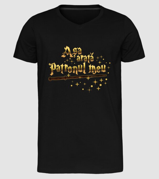 Așa arată patronul meu model negru pe tricou