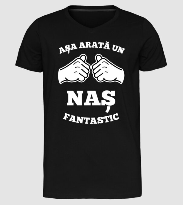 Așa arată un naș fantastic model negru pe tricou