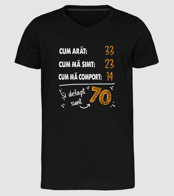 Aspect, senzație, comportament 70 Negru model negru pe tricou
