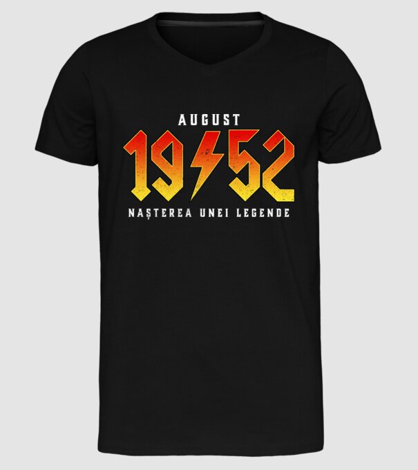 August 1952 nașterea unei legende model negru pe tricou