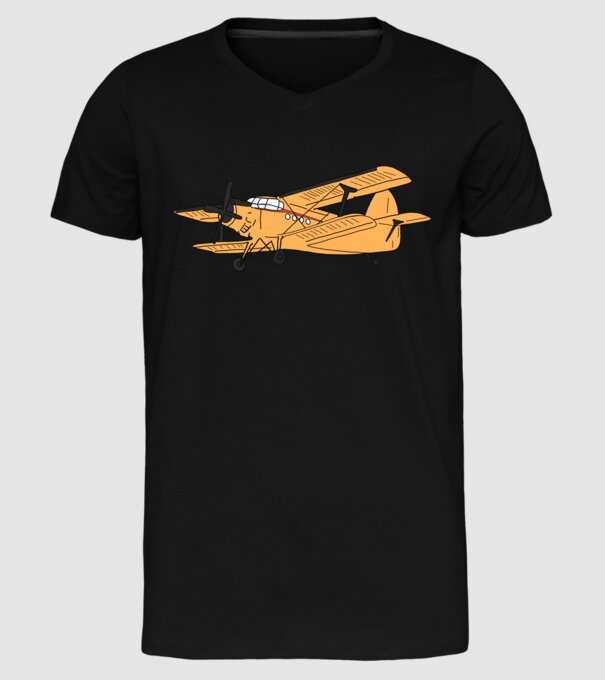 Avioane model negru pe tricou