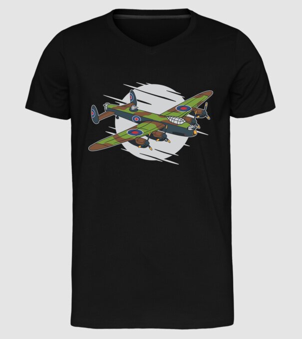 Avioane model negru pe tricou