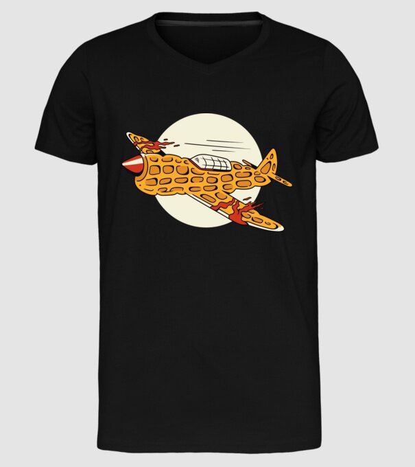 Avioane model negru pe tricou