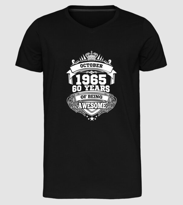 Awesome being of october 1965 model negru pe tricou