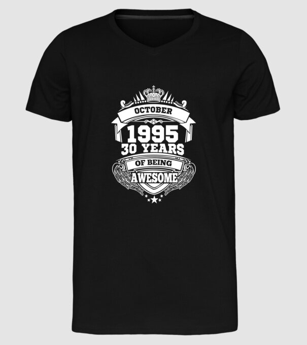 Awesome being of october 1995 model negru pe tricou