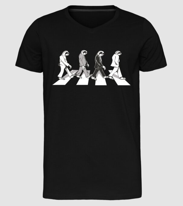 Beatles model negru pe tricou