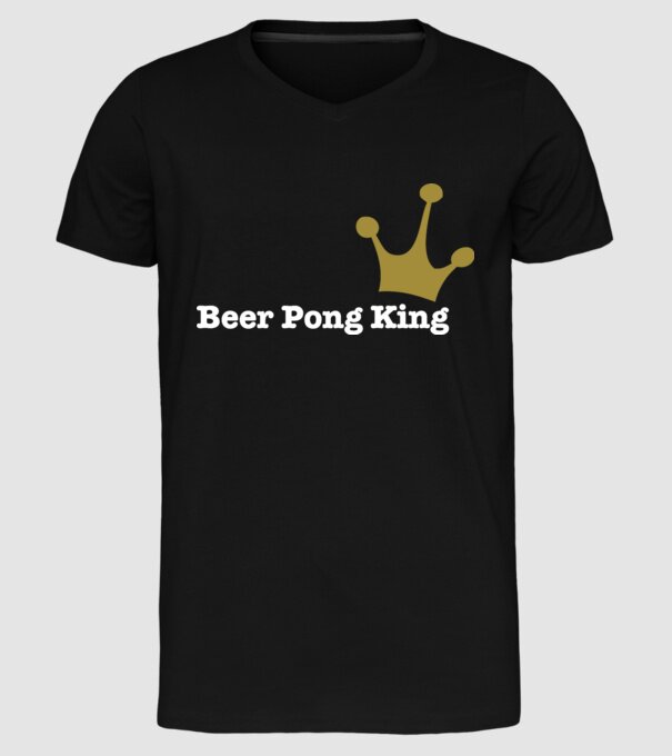 Beerpong model negru pe tricou
