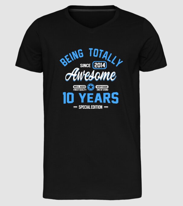Being totally awesome 10 model negru pe tricou