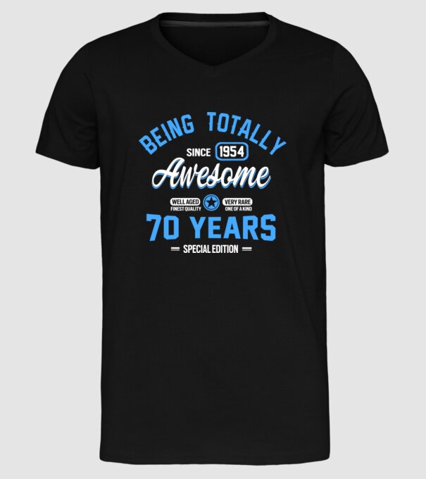 Being totally awesome 70 model negru pe tricou