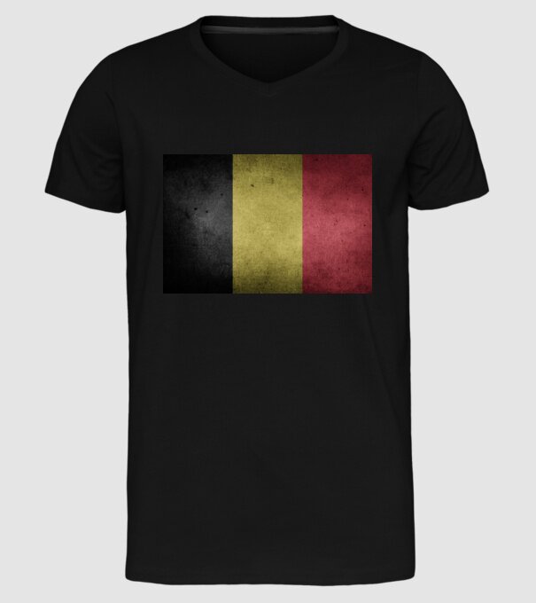 BELGIUM model negru pe tricou